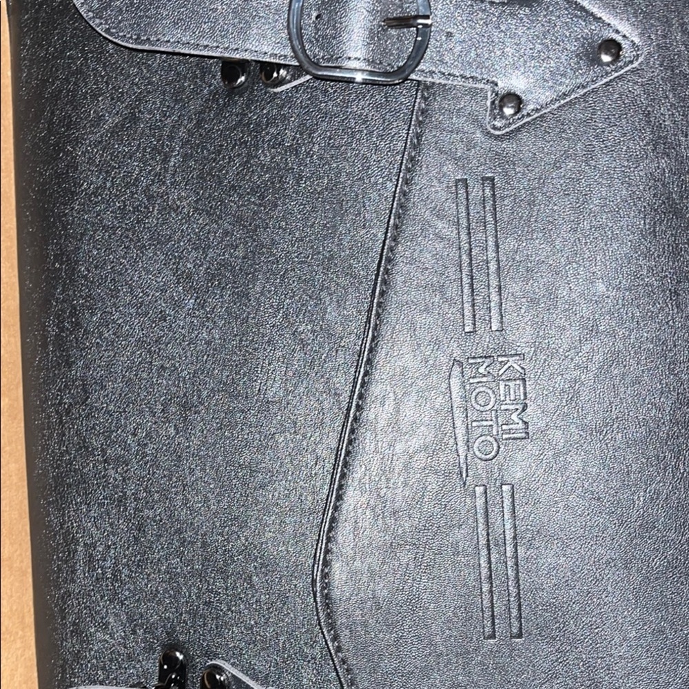 New!! Kemi Moto Black Leather Saddlebag Softtail Dyna (1 pair)